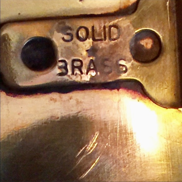 SOLID Brass Brutalist Style Zeke & Marty Artisan Made Belt Buckle - Picture 6 of 6